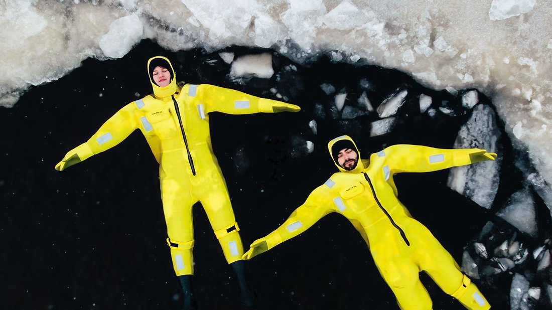 Floating among the ice