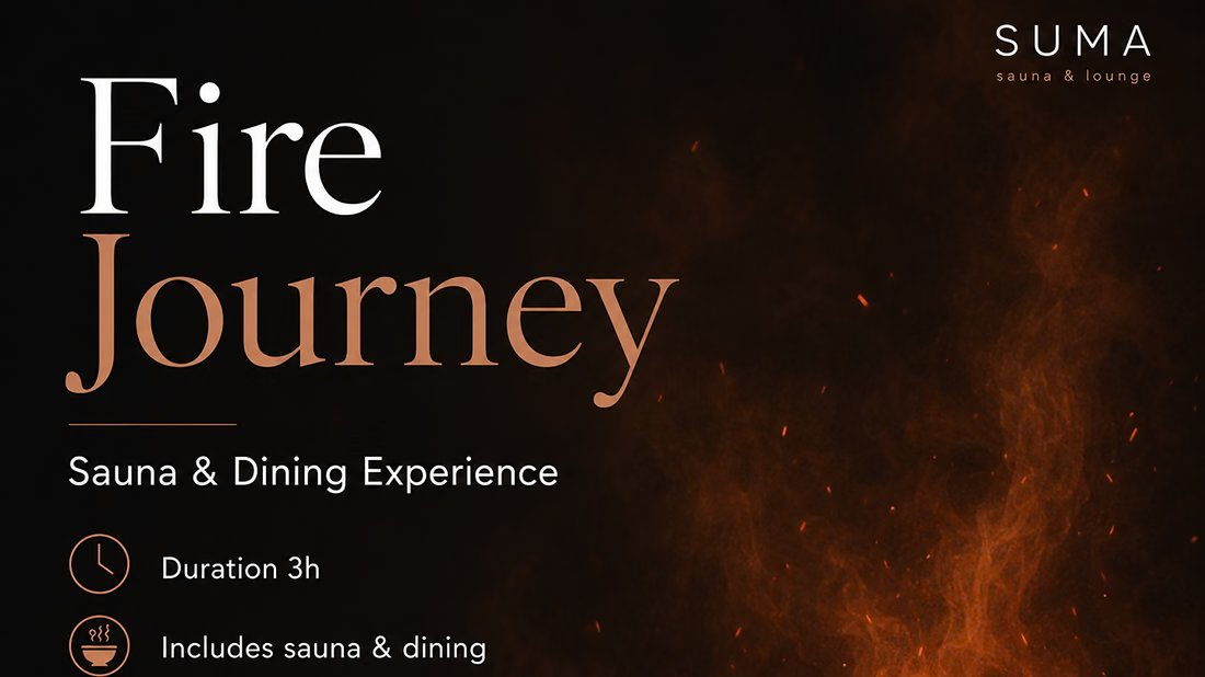 Experiencia de sauna y gastronomía Fire Journey